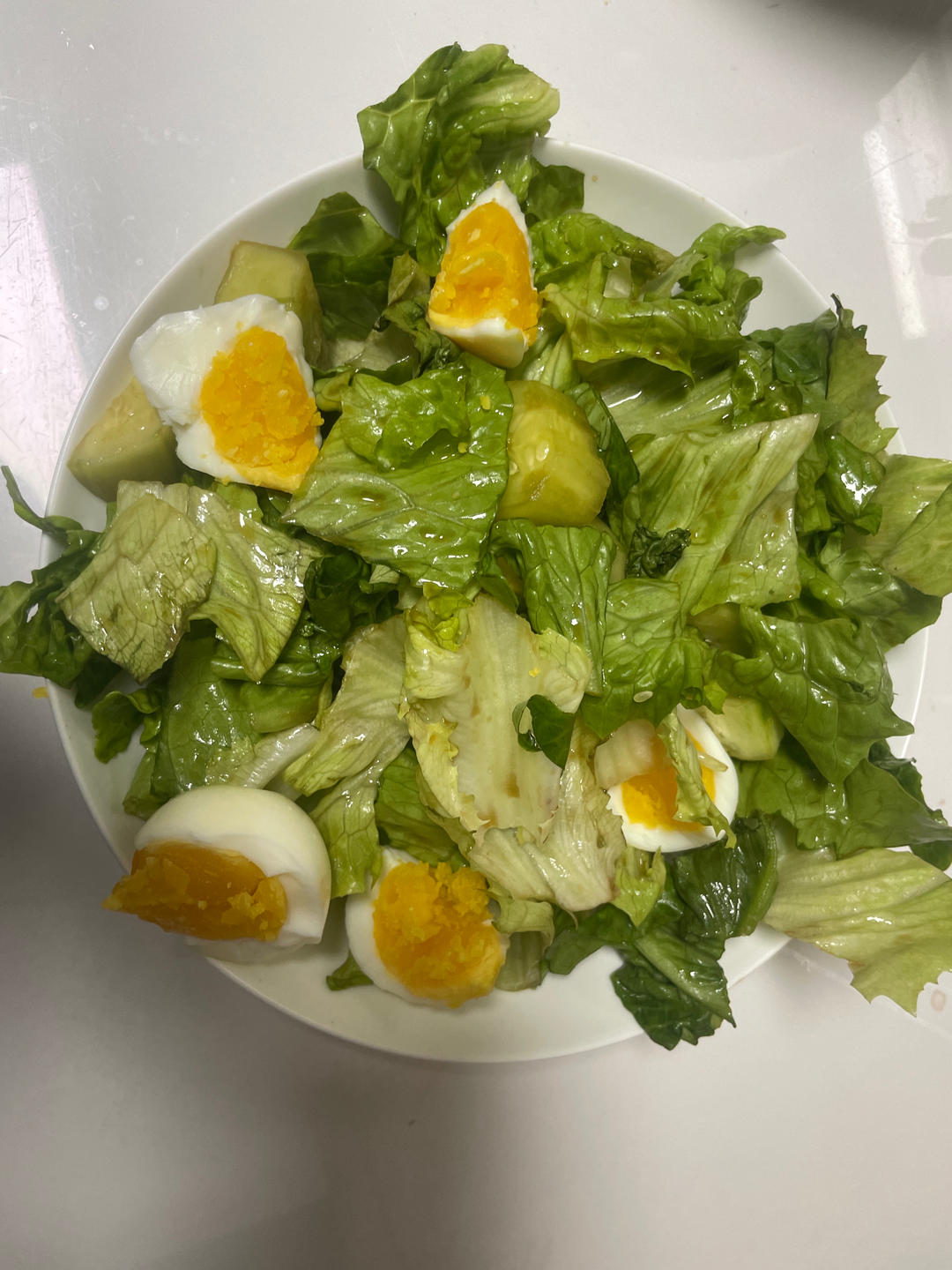 减脂凉拌生菜鸡蛋