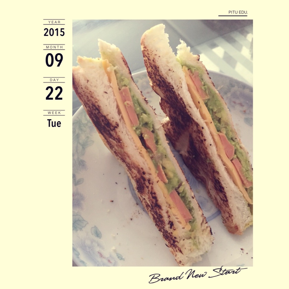 牛油果早餐三明治 Avocado Breakfast Toasted Sandwich