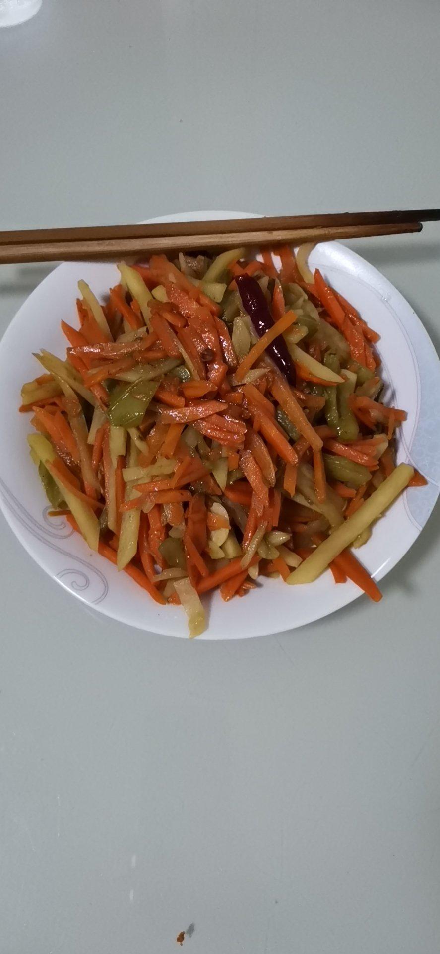 素食/醋烹双丝/土豆丝胡萝卜丝