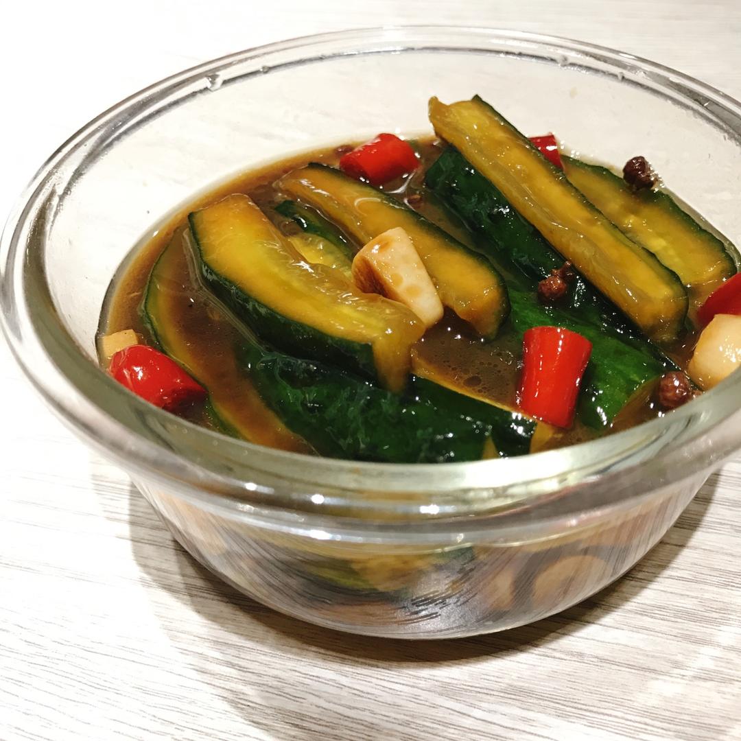 香辣脆爽!开胃又下饭的腌黄瓜