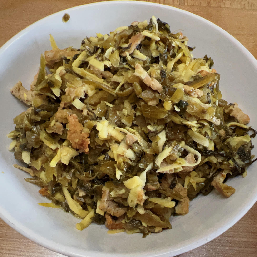 冬笋咸菜肉丝