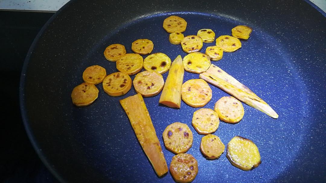 简易版香煎红薯片-外焦里嫩