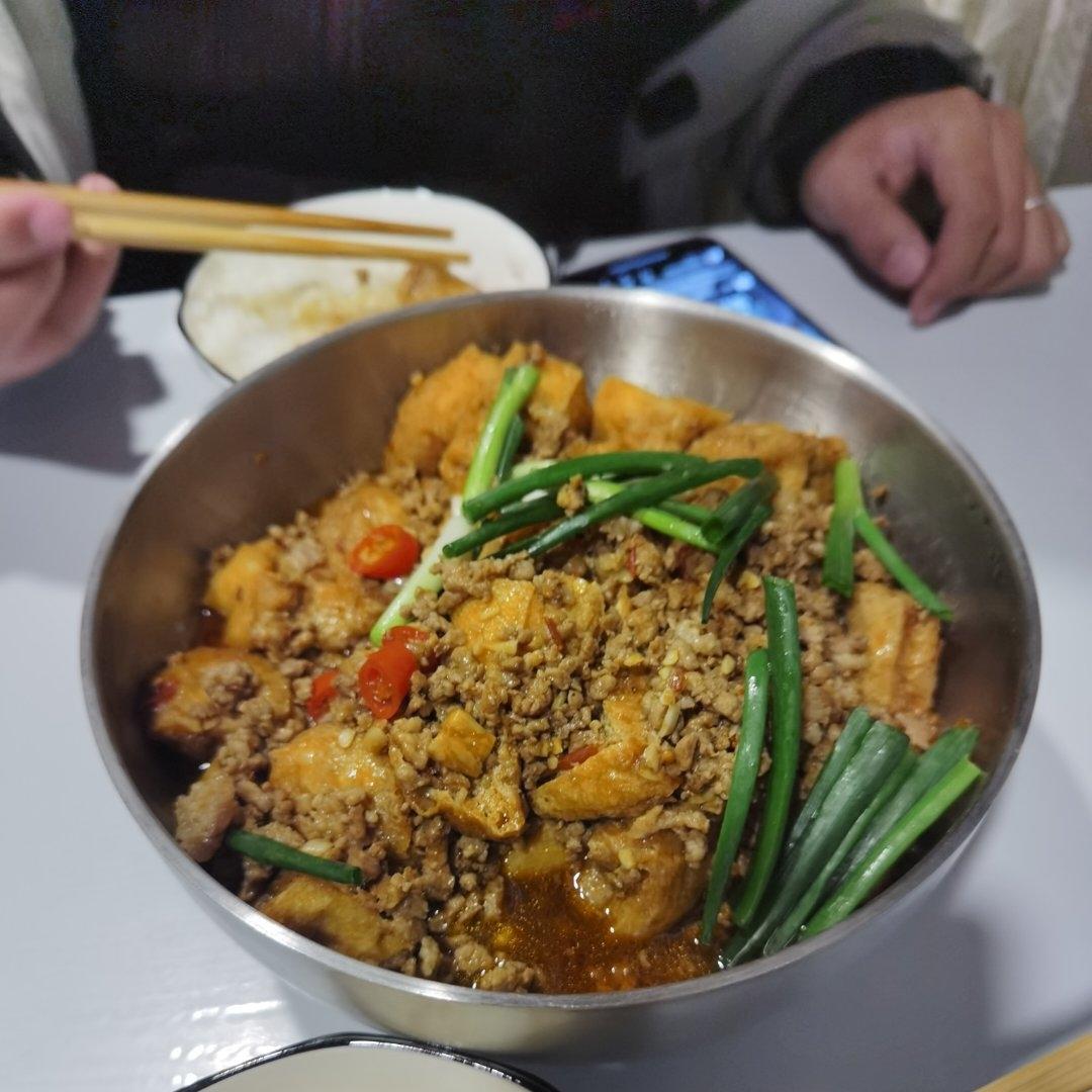 肉末炒豆泡（下饭菜）