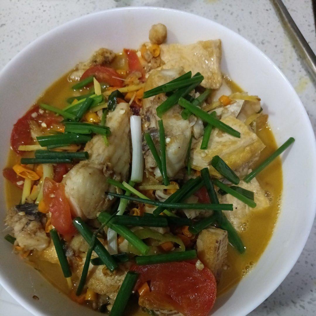 豆腐焖鱼