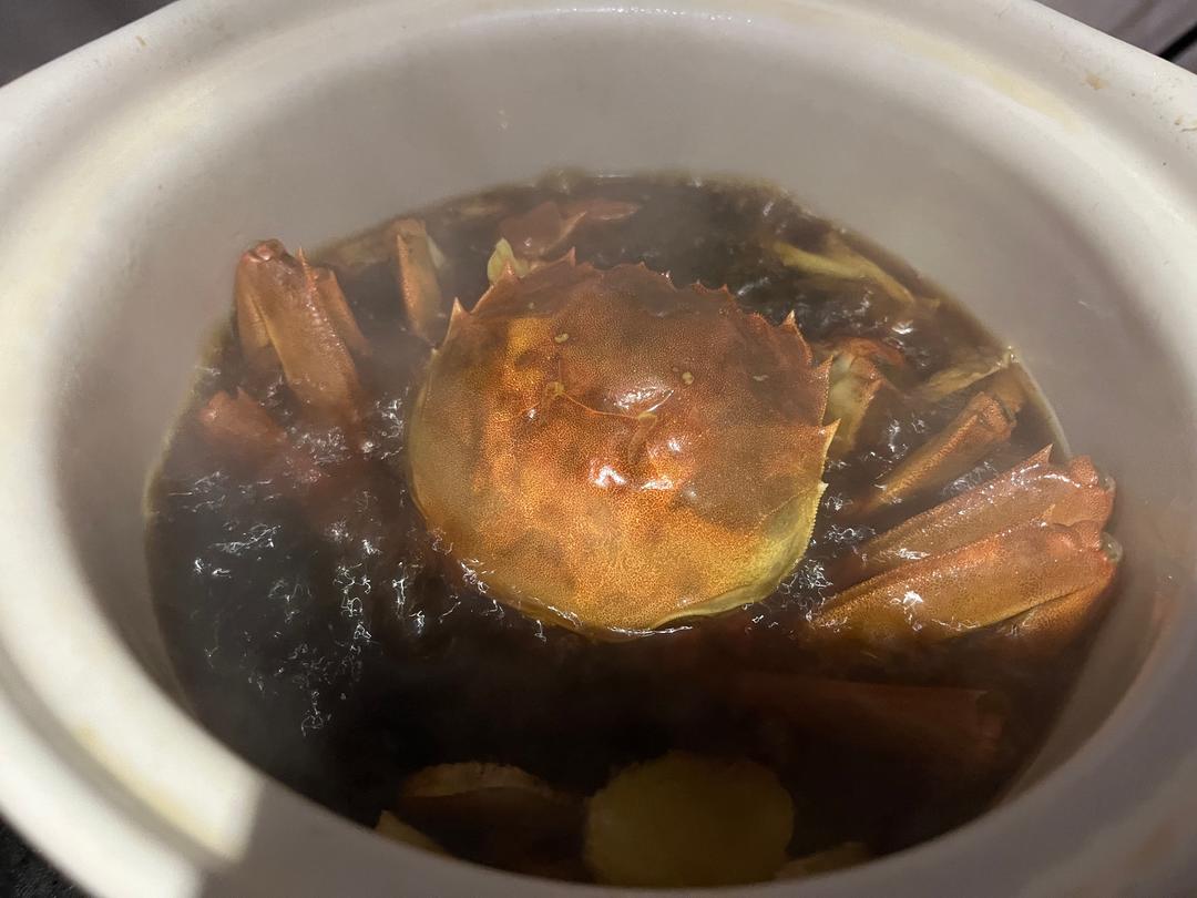 黄酒炖大闸蟹的做法