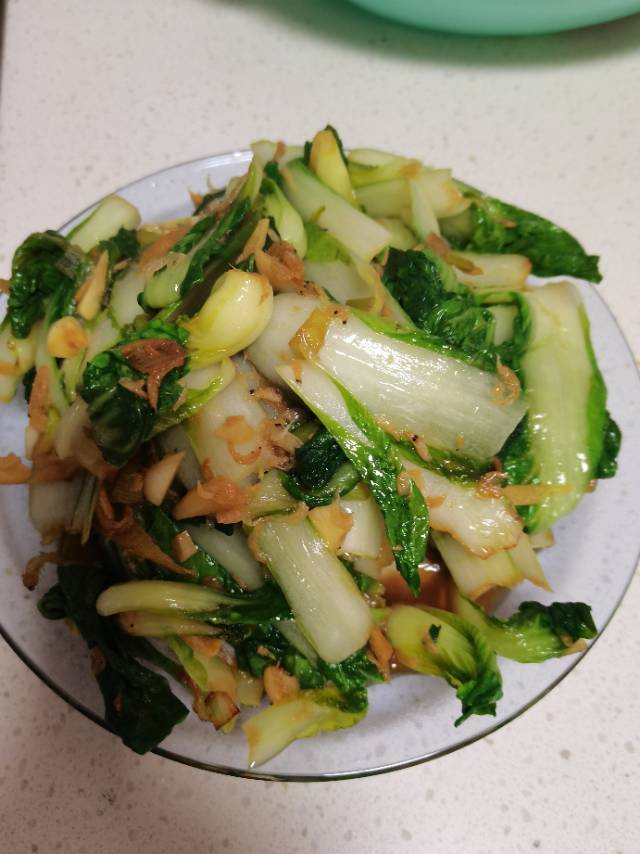 超级好吃的虾皮小白菜