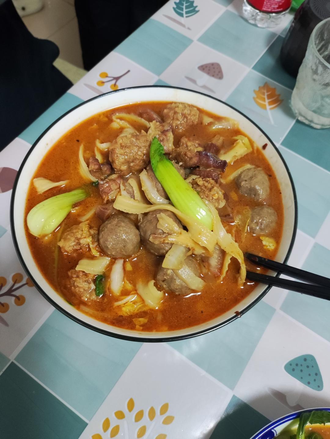 炝锅面