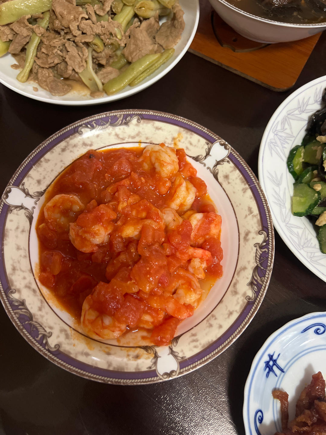 小朋友追着要吃的🍅番茄虾仁