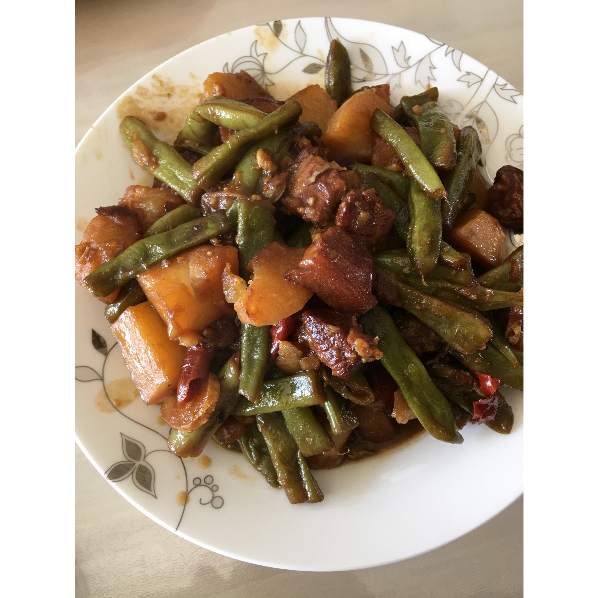 五花肉炖芸豆土豆 Pork Belly with B&P