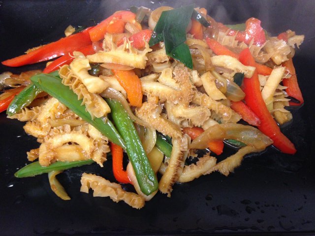 青椒炒牛肚