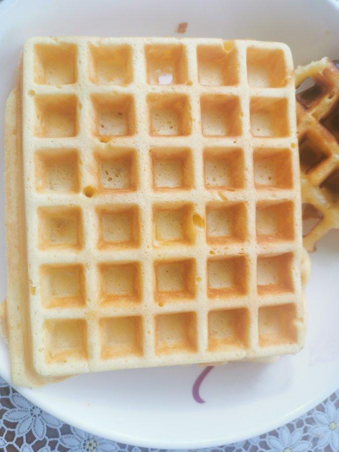 一斤面粉5个鸡蛋搅一搅拌一拌一周的早餐就有了👉（华夫饼/松饼酵母版详细做法）无泡打粉