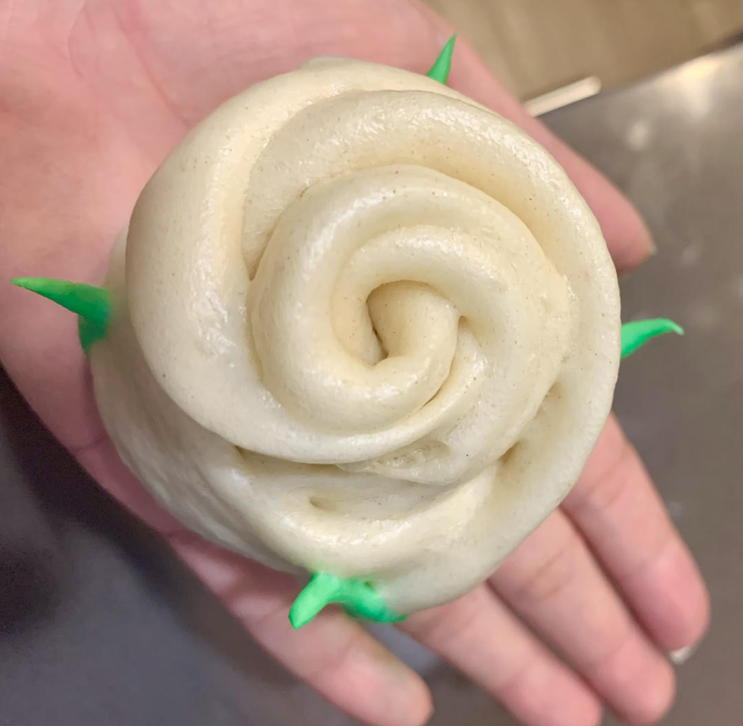 不会凋谢的玫瑰花馒头