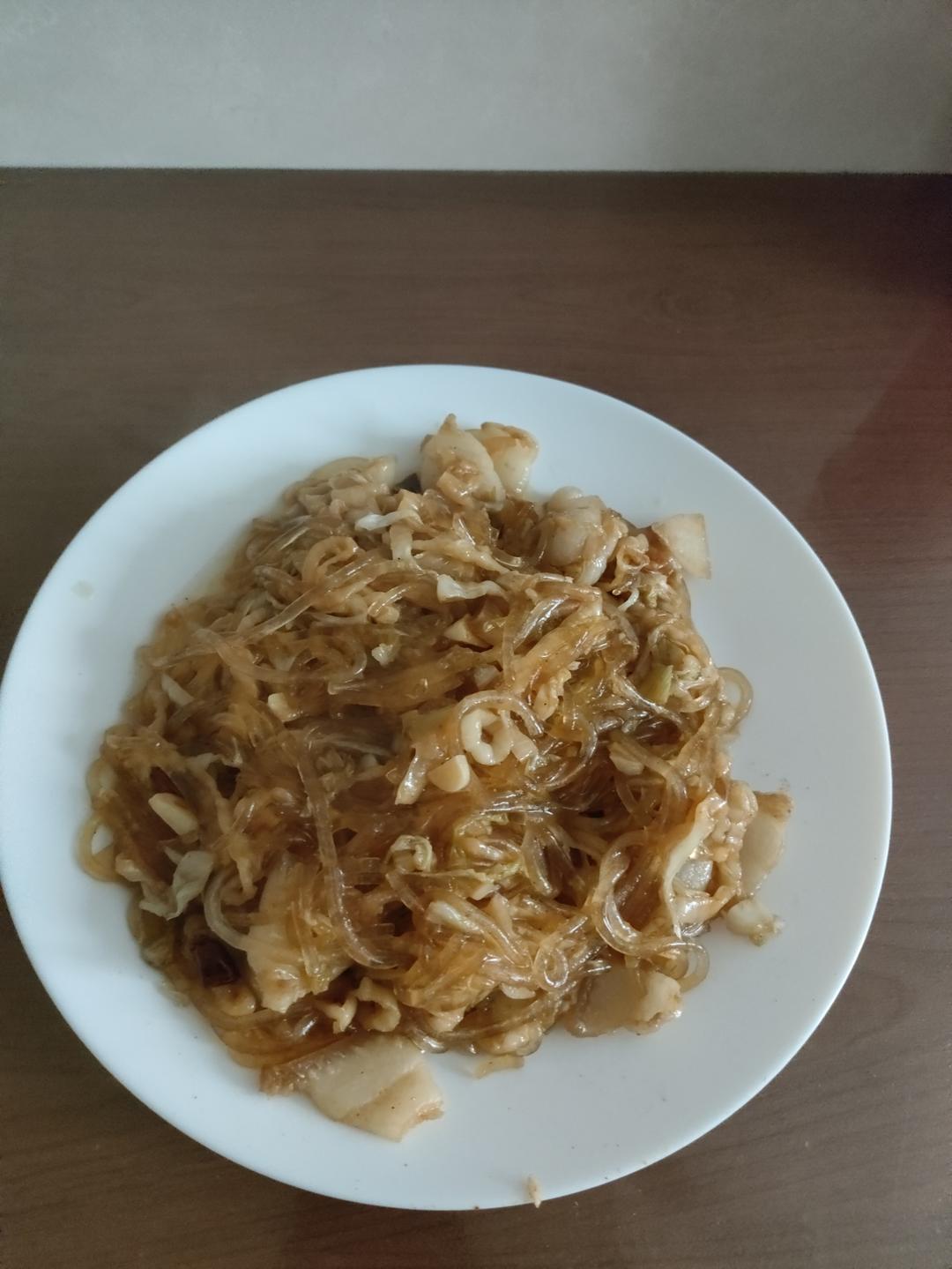 酸菜炒粉