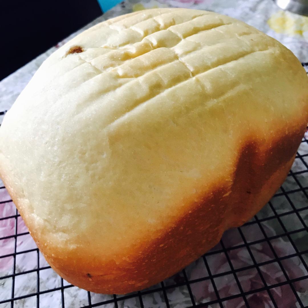 超级好吃的原味面包（面包机版）