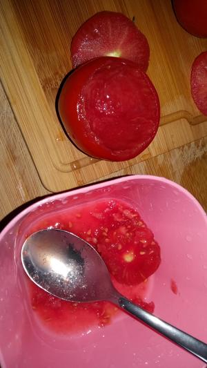 芝士番茄盅（酿番茄）电饭锅版的做法 步骤2