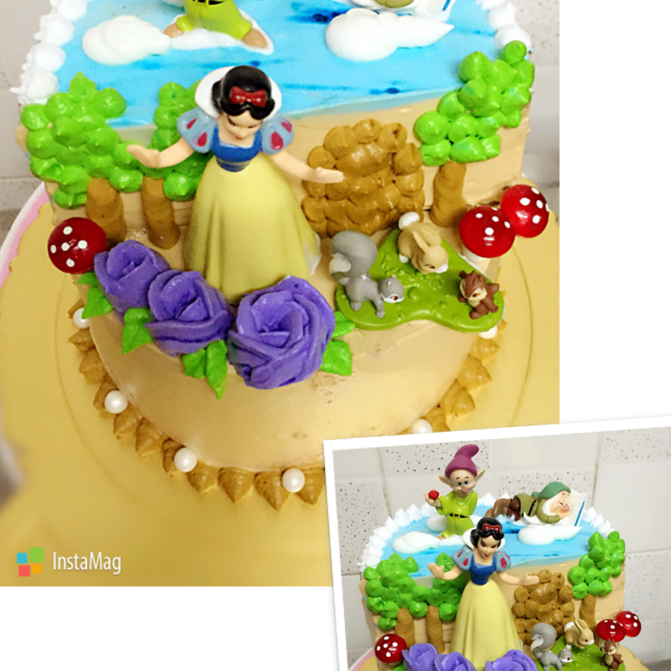 白雪公主生日蛋糕 公主场景蛋糕