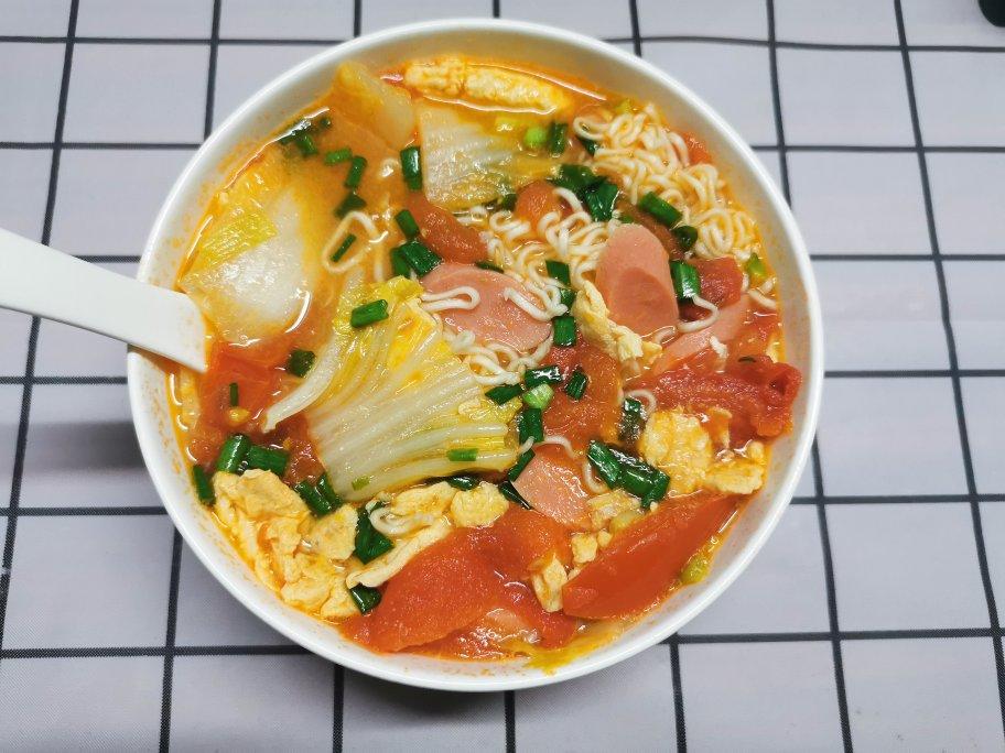 恨不得抱着锅舔的番茄鸡蛋面