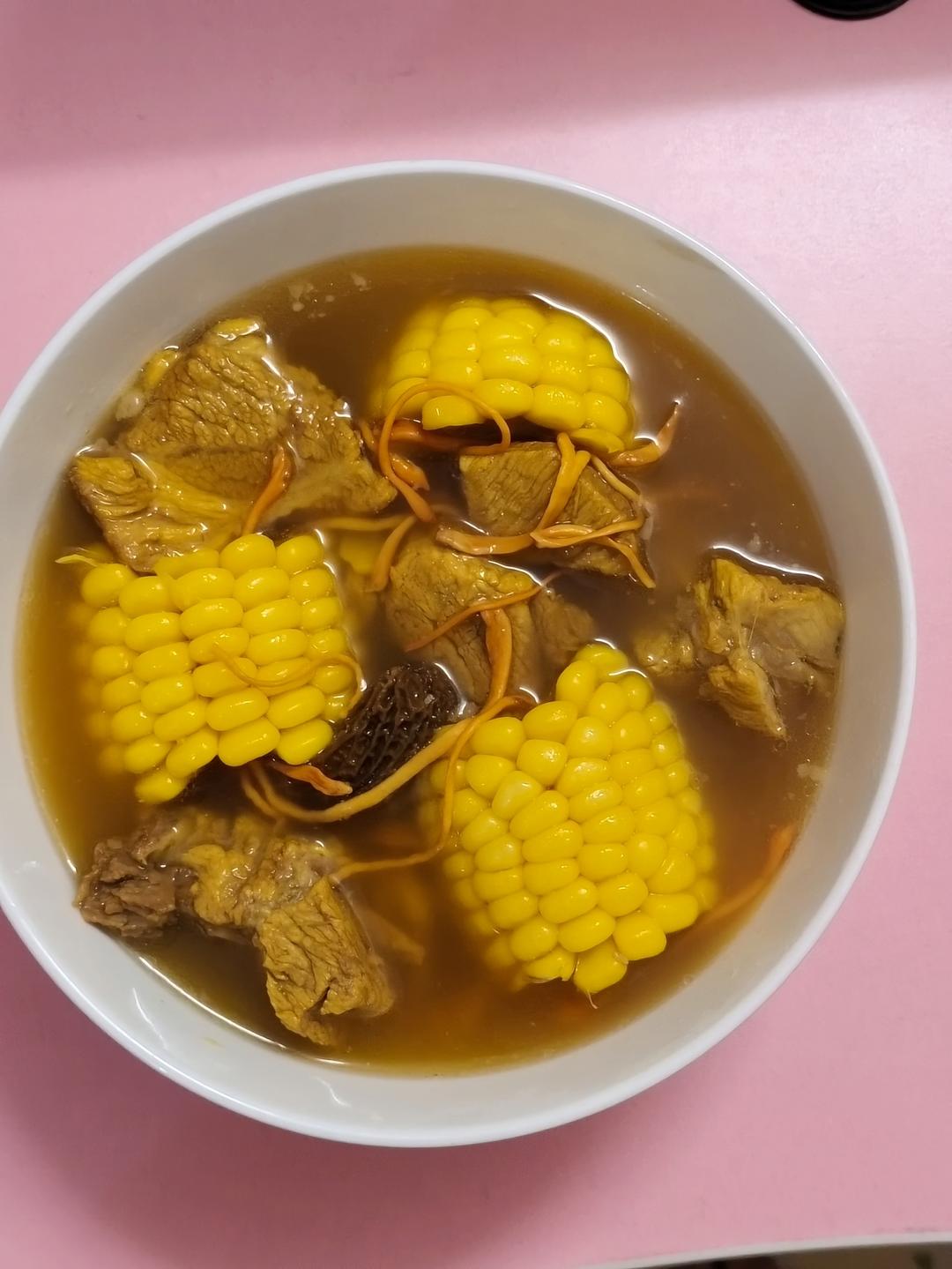 秋季养生汤—虫草花排骨汤