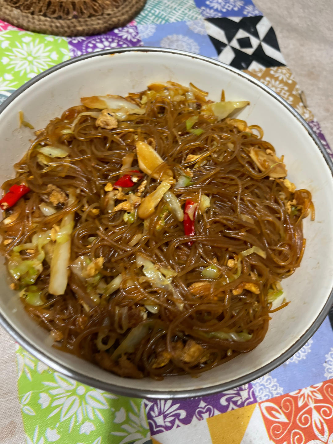 大学食堂的味道:包菜粉丝炒蛋