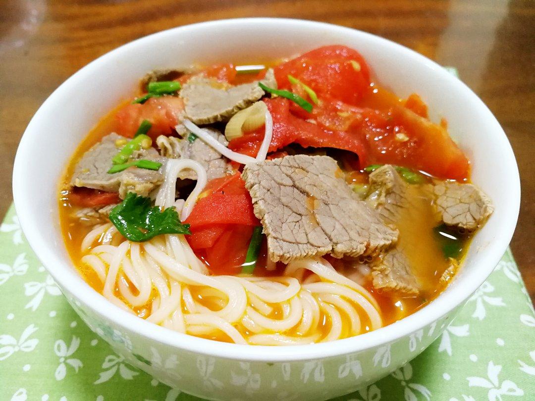 简单又好吃西红柿牛肉面