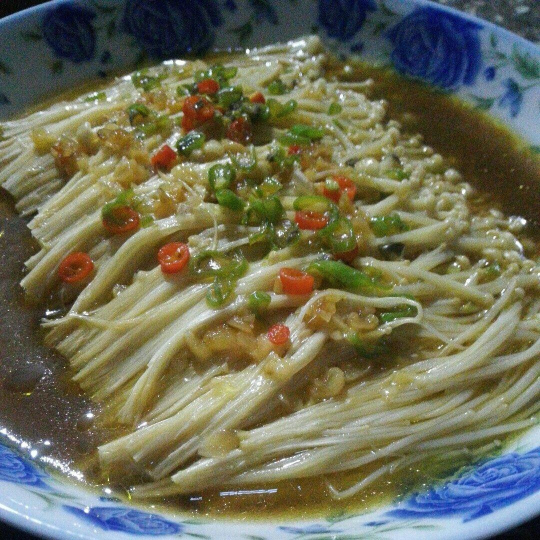 蒜蓉蒸金针菇