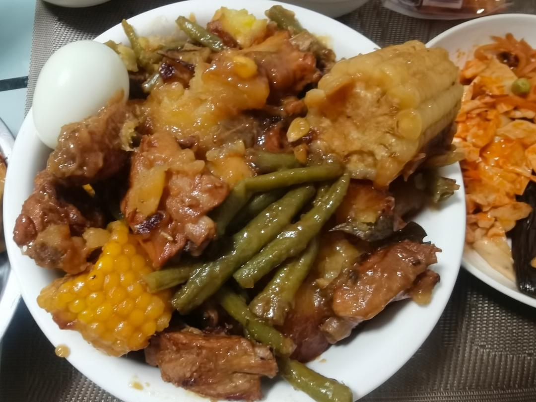 排骨豆角焖卷子
