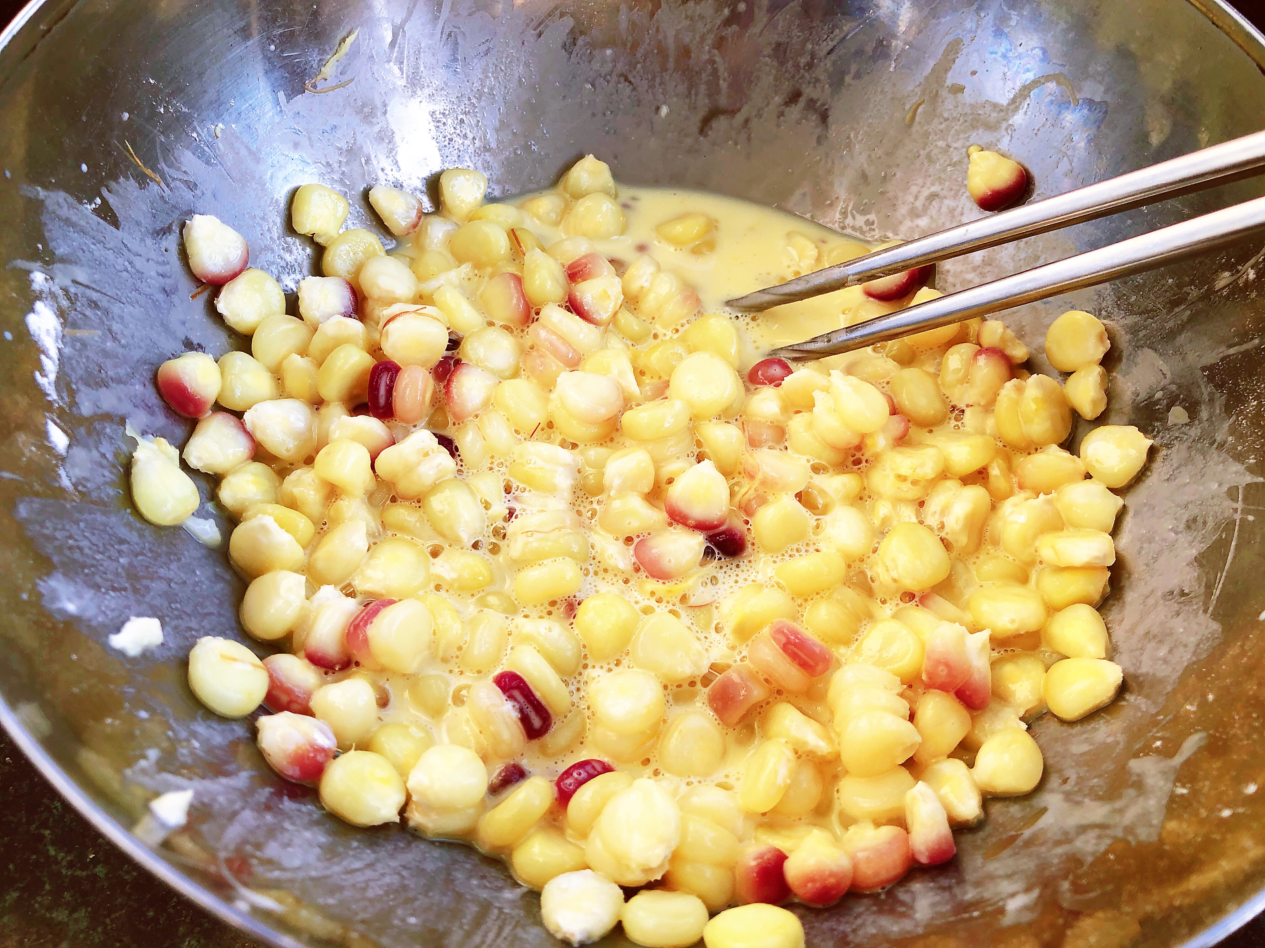美味早餐—玉米烙的做法 步骤5