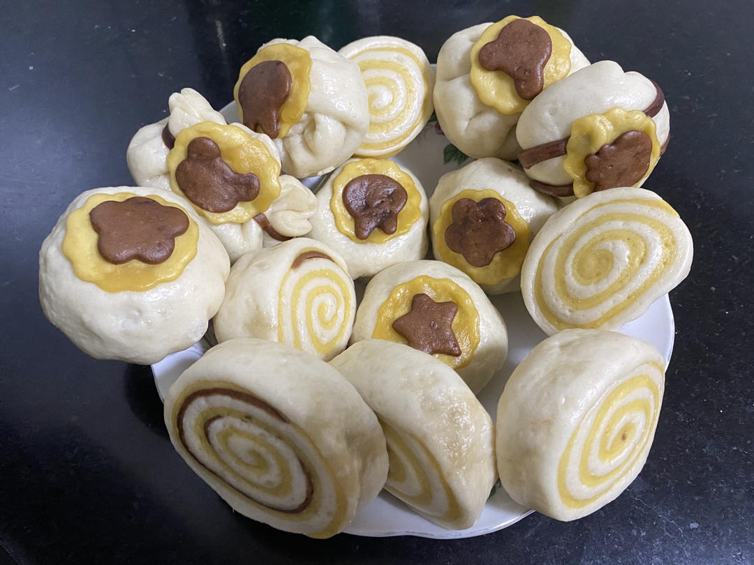 葵花豆沙包