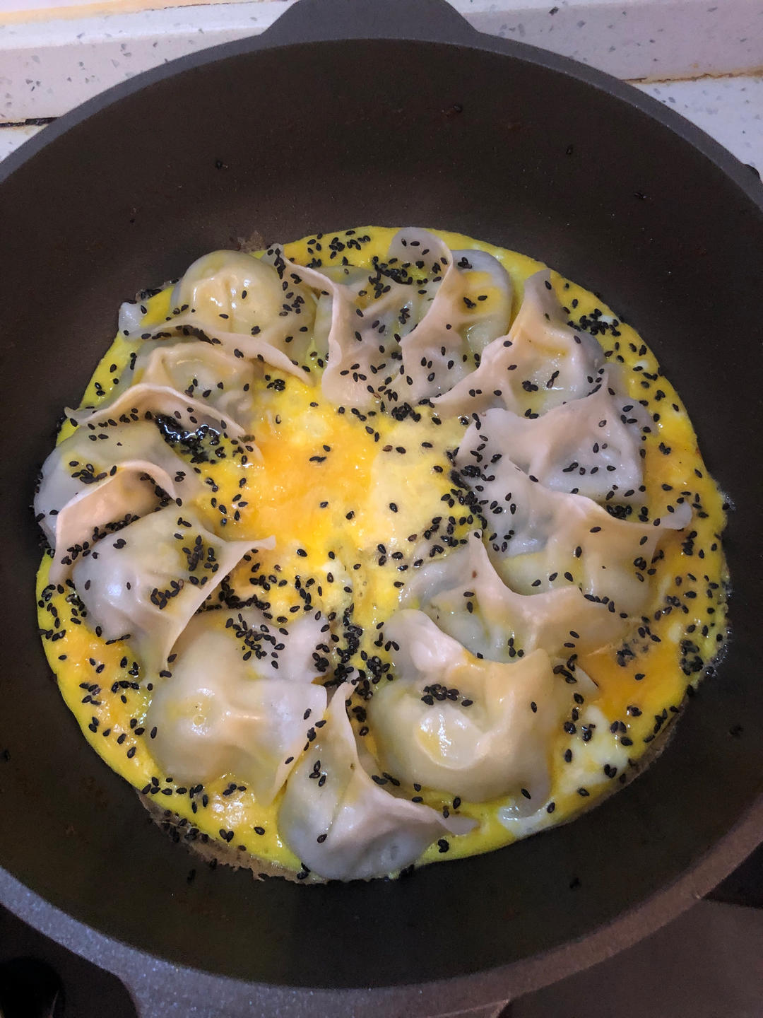懒人快手抱蛋煎饺