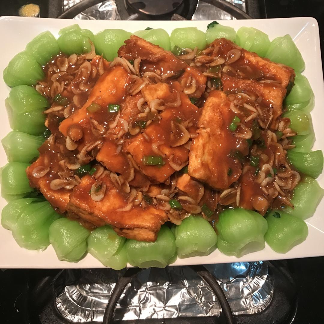 虾皮锅塌豆腐 （鲁菜）