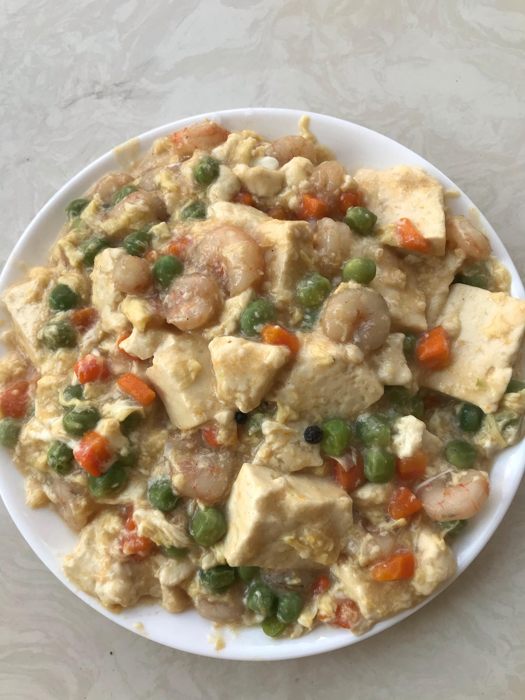 减脂高蛋白虾仁豆腐