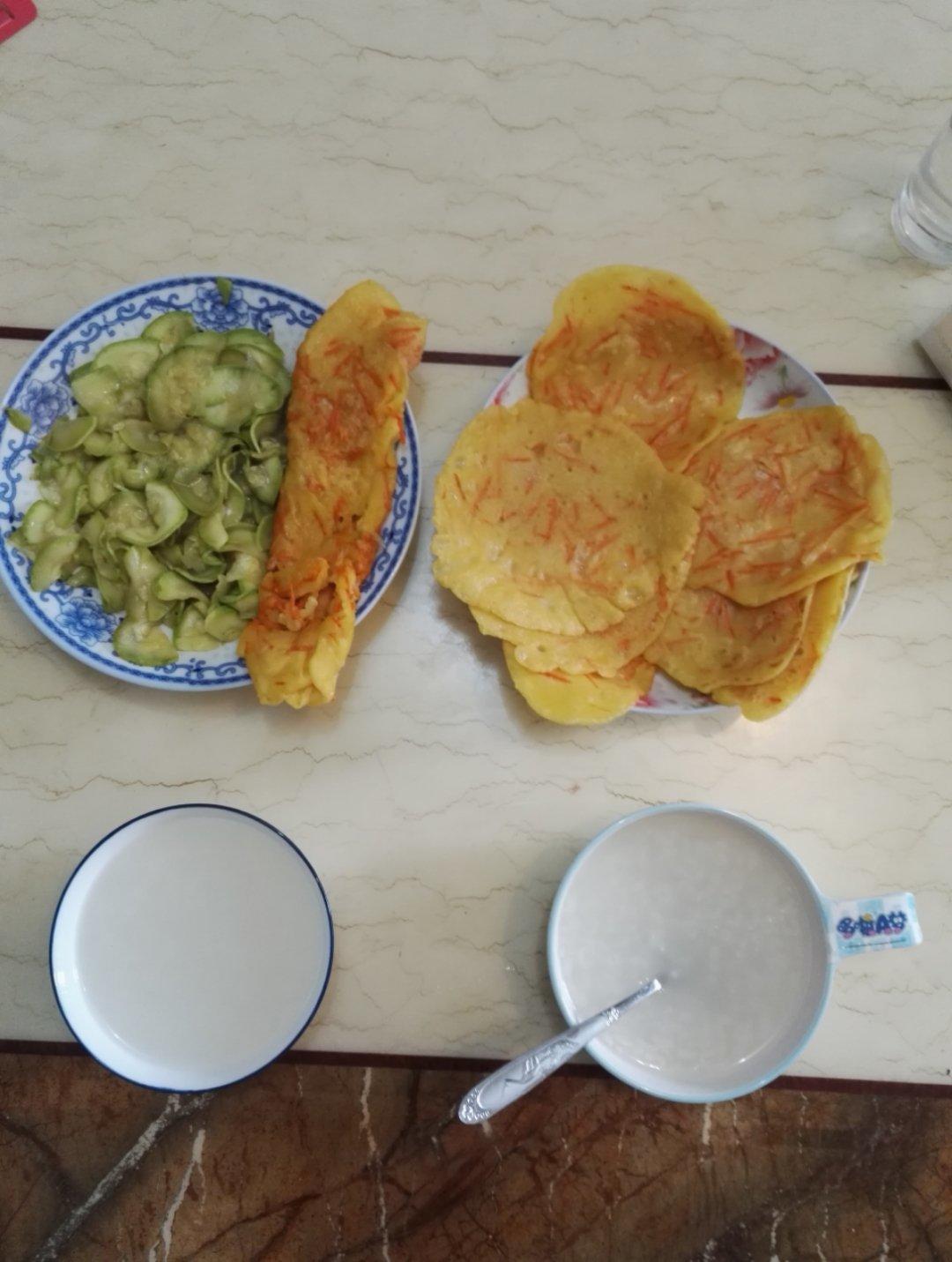 胡萝卜鸡蛋饼