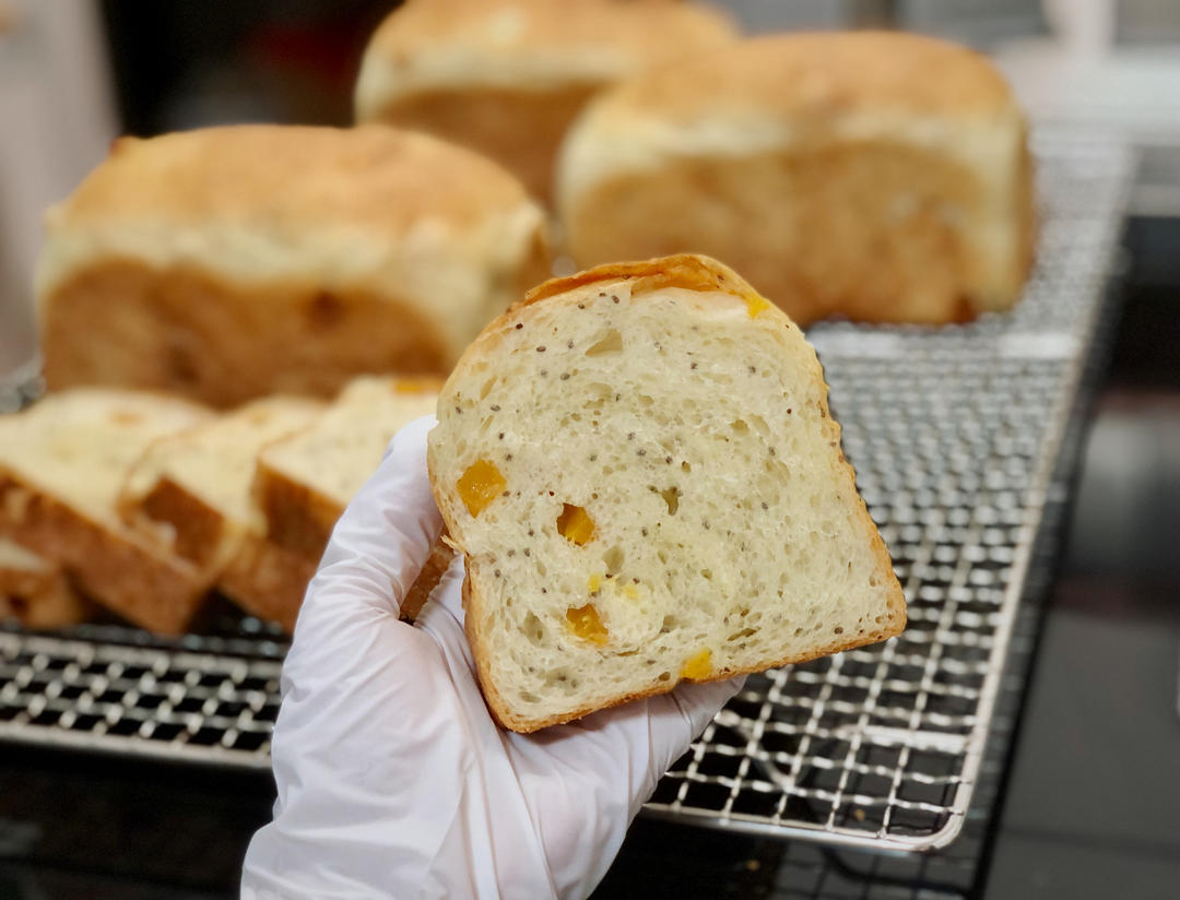 百香果酵液｜奇亚籽椰奶芒果吐司🍹热带风情溢出