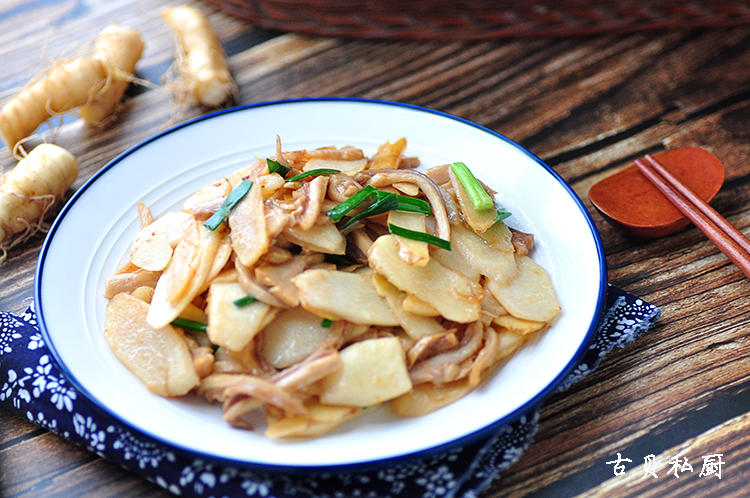 玉竹山药炒猪肚的做法