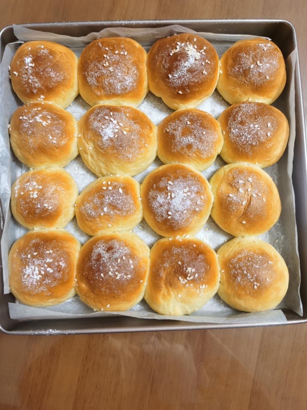 云朵牛奶小面包（无油低糖）❗️免揉面免手套膜❗️