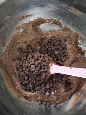 香香～可可咖啡巧克力豆曲奇的做法 步骤6