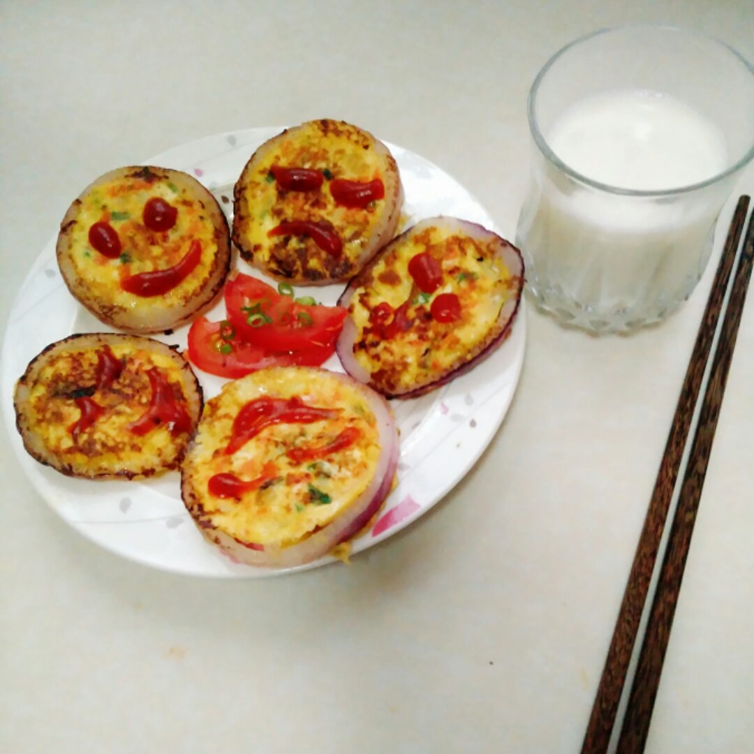洋葱圈蛋饼