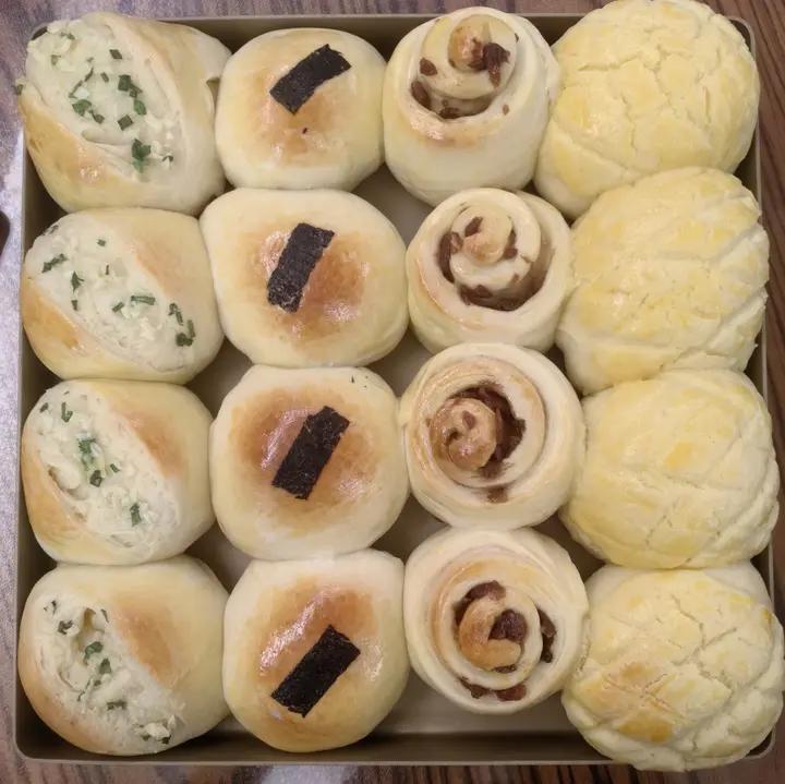 小餐包拼盘｜一份面团四种口味