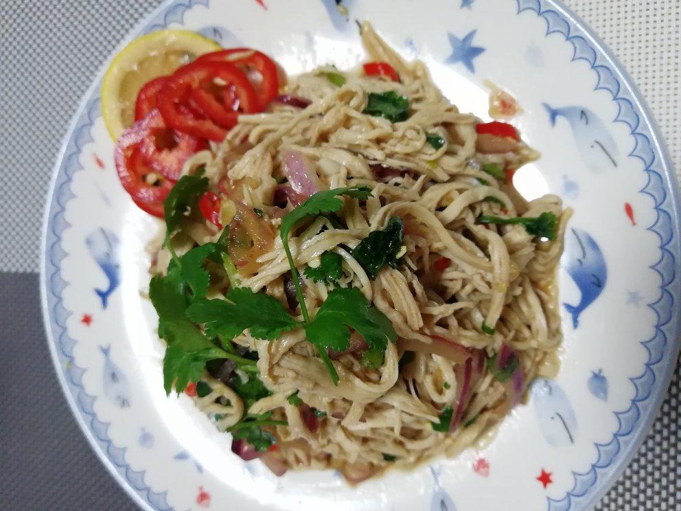 青柠拌鸡丝