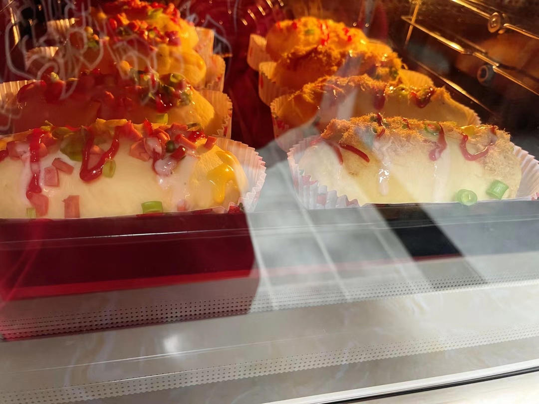 香葱火腿肉松面包