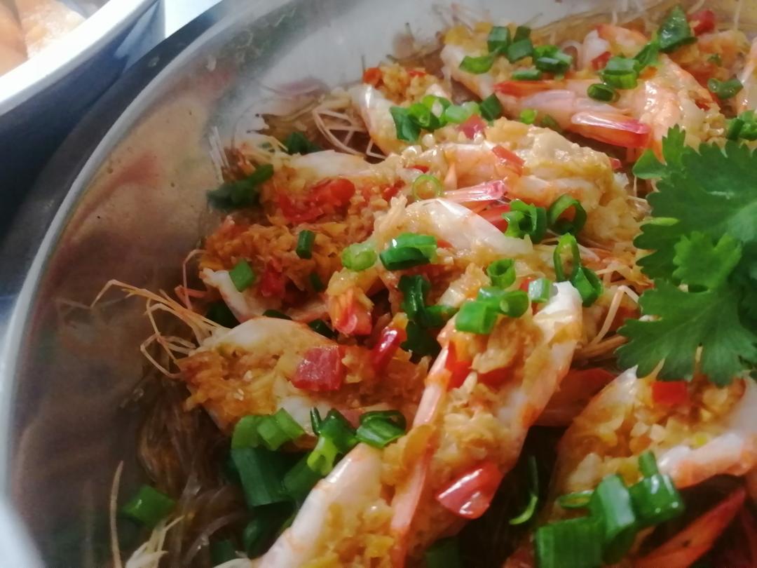 基围虾神仙做法/蒜蓉清蒸