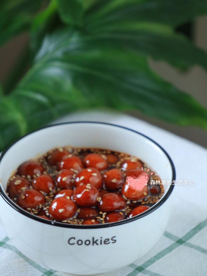 简单自制【黑糖糯米圆子】超好喝