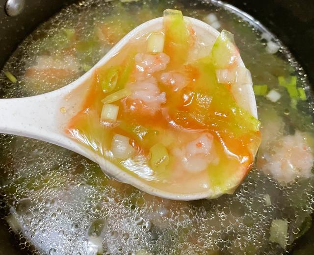 西瓜虾滑汤的做法