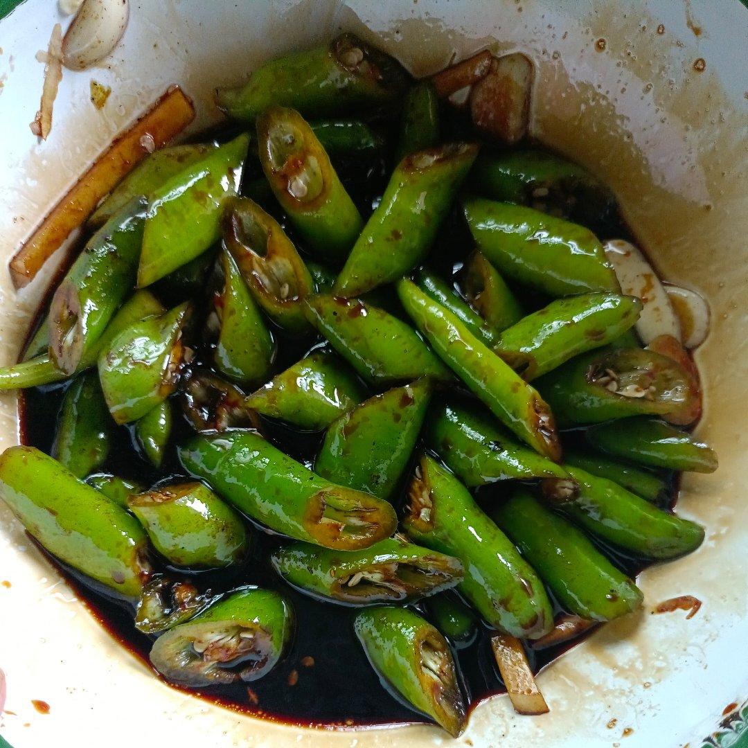 超下饭的～酱油腌辣椒（尖椒）咸菜