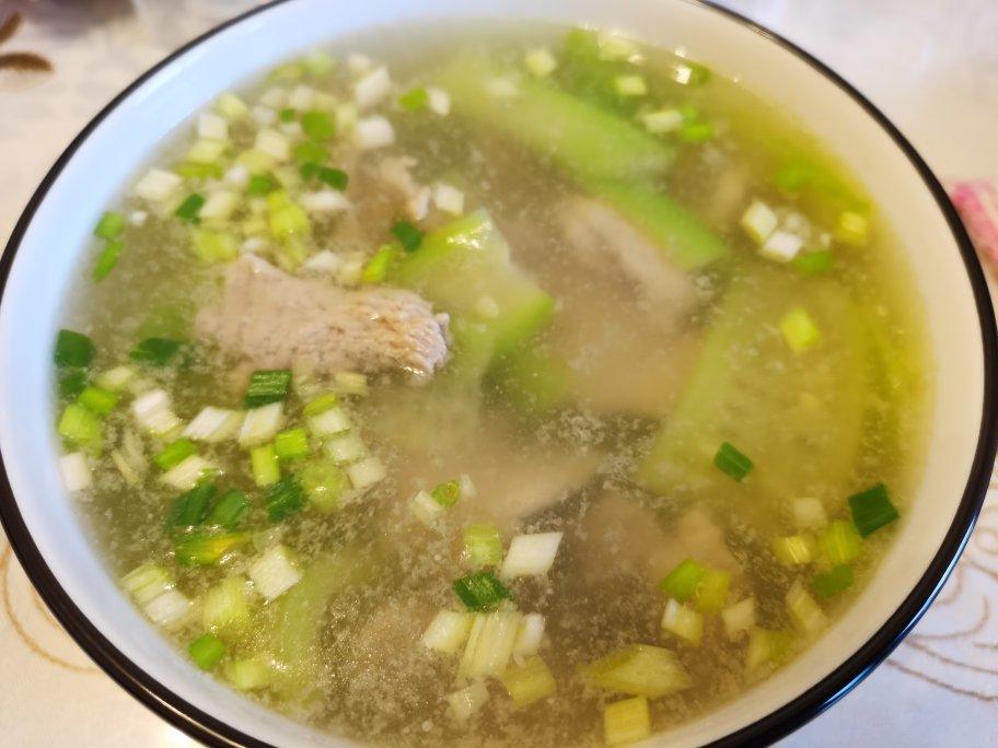 丝瓜肉片汤