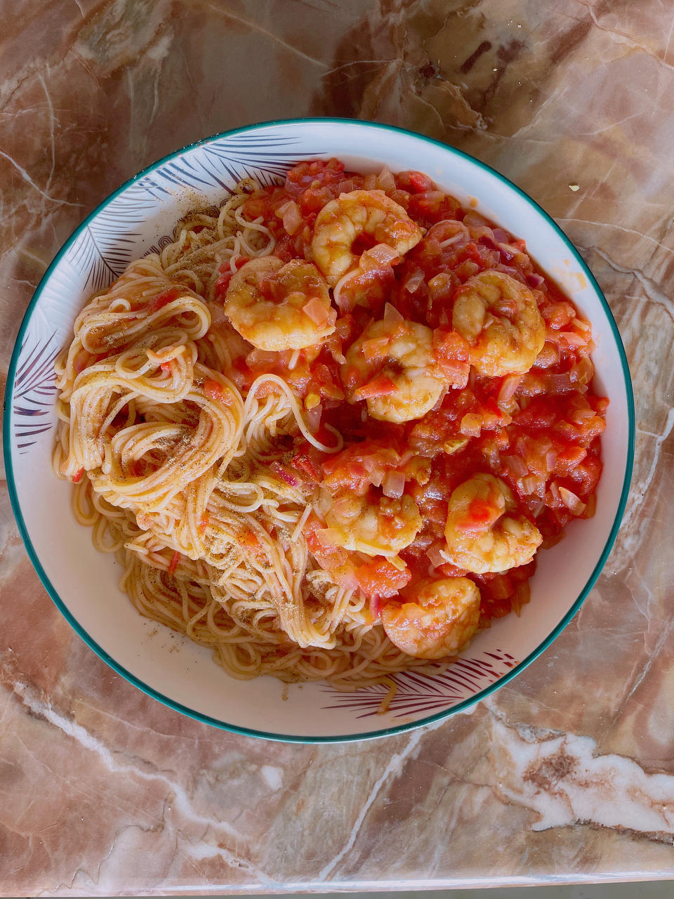 低卡好吃不胖的番茄虾仁意面‼️茄汁浓郁巨美味
