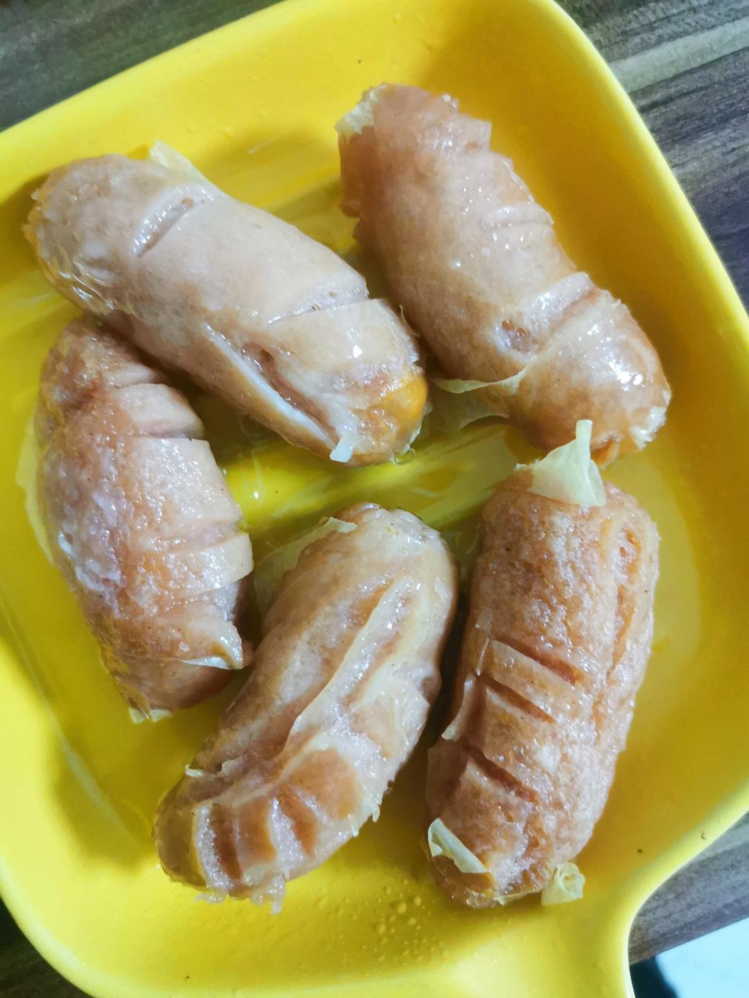 微波炉烤肠，好吃到爆！
