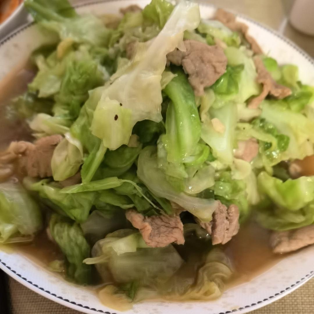 圆白菜炒肉片（秘制）