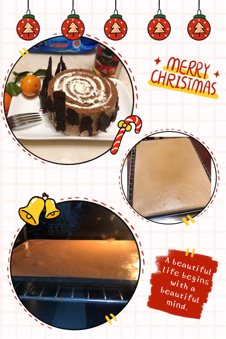 🎄圣诞树干蛋糕