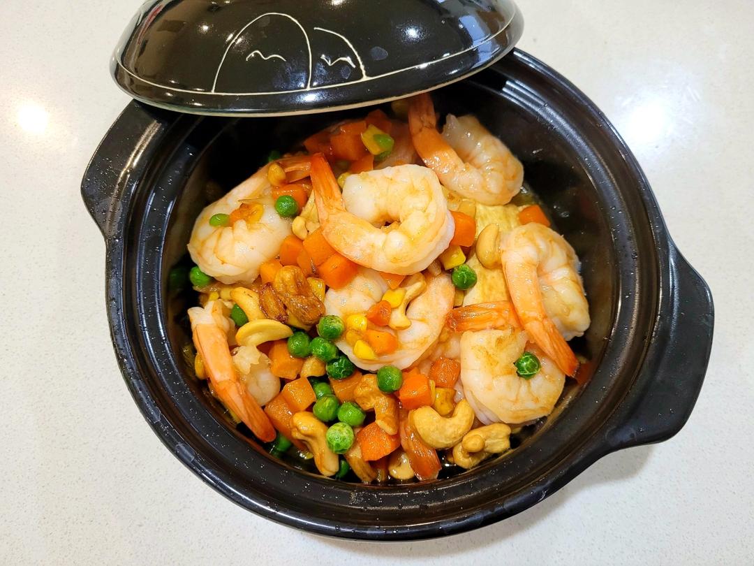 鲜虾豆腐煲